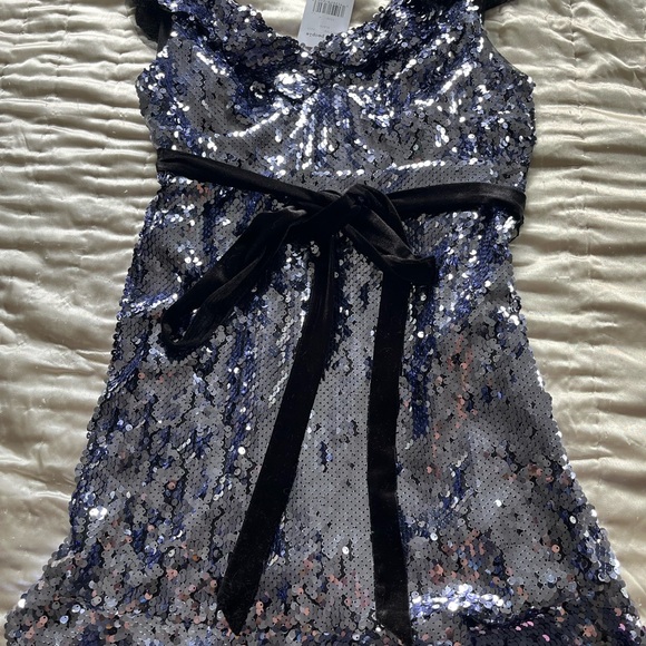 NWT Free People Purple Sequin Dress - Picture 3 of 7